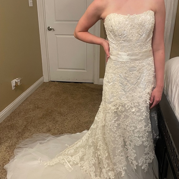 Strapless Beaded Wedding or Debutante Dress - Picture 7 of 11